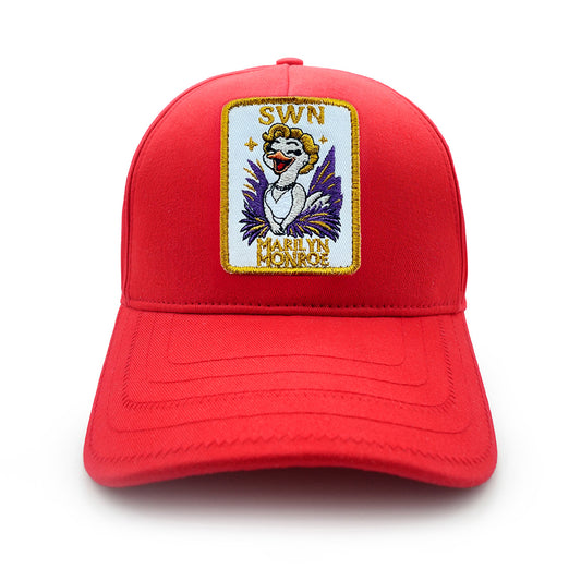 Beyzbol Şapka - Sanat koleksiyon - Marilyn Monroe Kırmızı