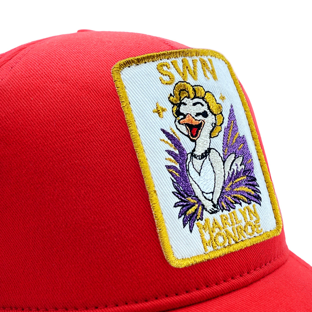 Beyzbol Şapka - Sanat koleksiyon - Marilyn Monroe Kırmızı