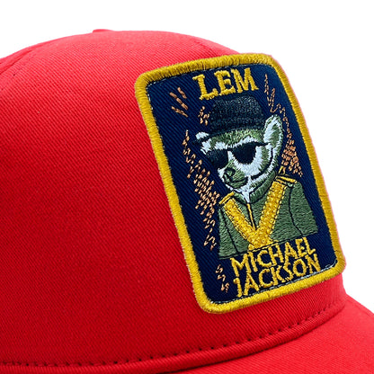 Beyzbol Şapka - Sanat koleksiyon - Michael Jackson Kırmızı