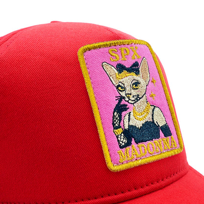 Beyzbol Şapka - Sanat koleksiyon - Madonna Kırmızı