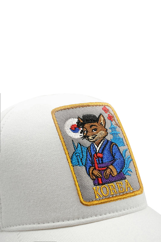 Beyzbol Şapka - Ülke Koleksiyonu - Kore Beyaz