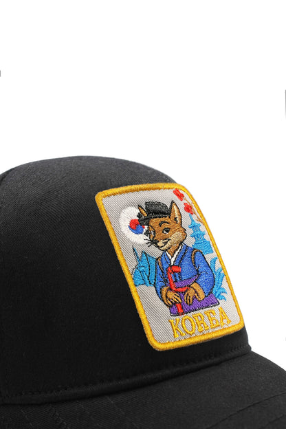 Beyzbol Şapka - Ülke Koleksiyonu - Kore Siyah